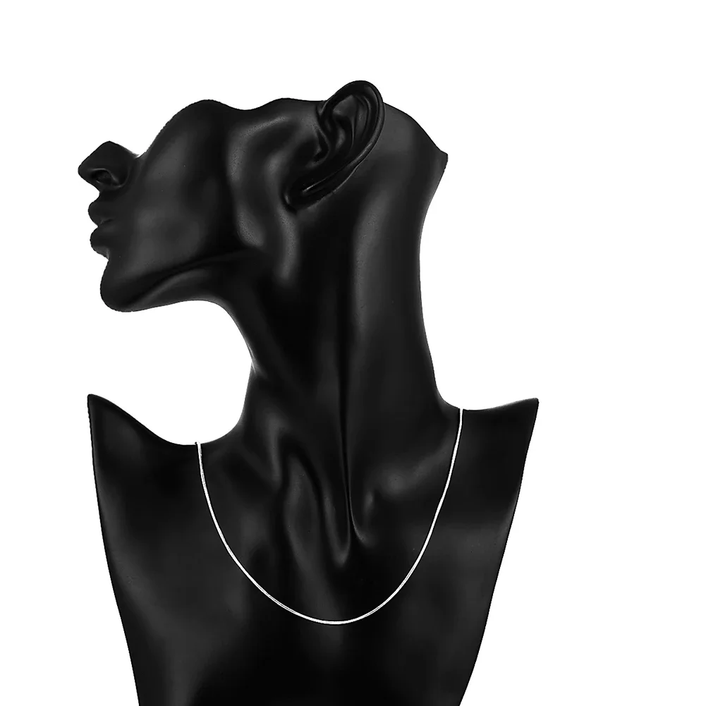 COLLANA Argento 925 Massiccio Morbida Fine - SNAKE - Coda Di Topo - Foto 7