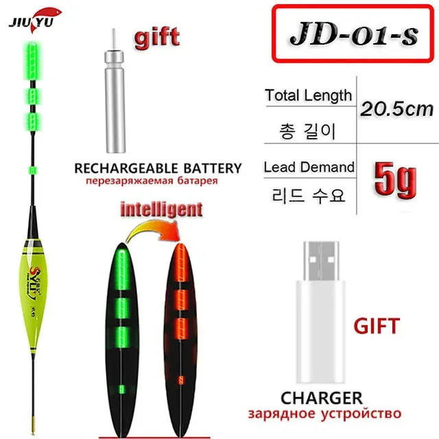 2024 neue Angeln Float Set Led Smart Elektronische Leucht Schwimmt 3g 5g 7g 10g 13g 15g 20g Schwerkraft Sensing Winter Sommer Angeln