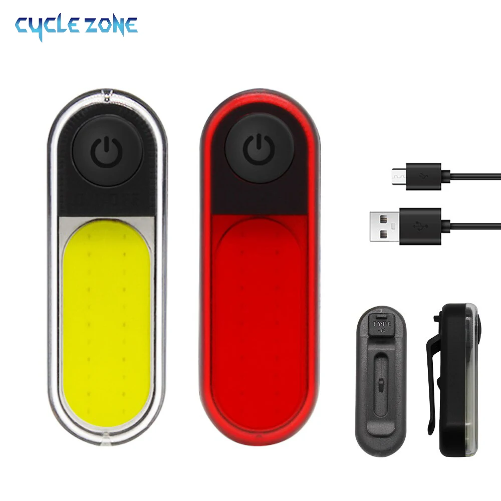 Bicycle Rear Light USB Rechargeable Taillights 5 Modes Light Waterproof COB Bike Light Mtb Bike Taillights For Cycling Safety