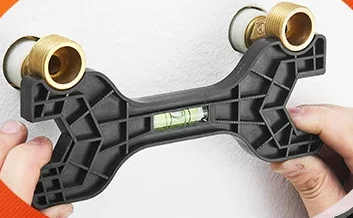 Multifunctional Dual Headed Wrench With Level Manual Tap Repair Plumbing Tools For Household Faucet Pipe And Toilet