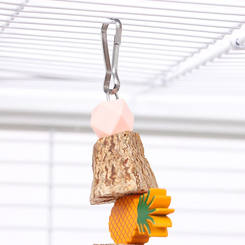 Sturdy Bird Toy Swing Chewing Training Toy Small Parrot Hanging Decor Parrot Cage Natural Grass Pet Bite Relieve Boredom Toy view 6
