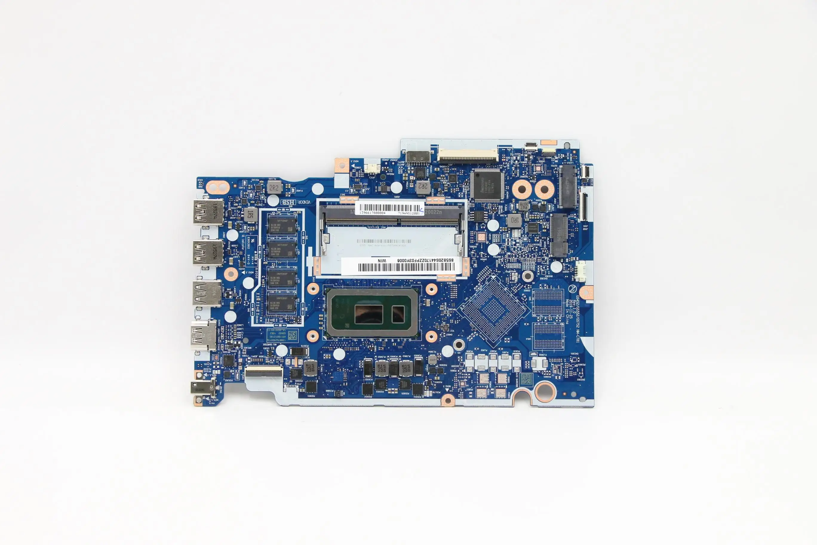 

Laptop Motherboard Model Number SN NMC781 PN 5B20S44234 5B21B37164 CPU INTELPENTIUM6405U, GS452, GS552, GS752, IdeaPad 3-15IML05