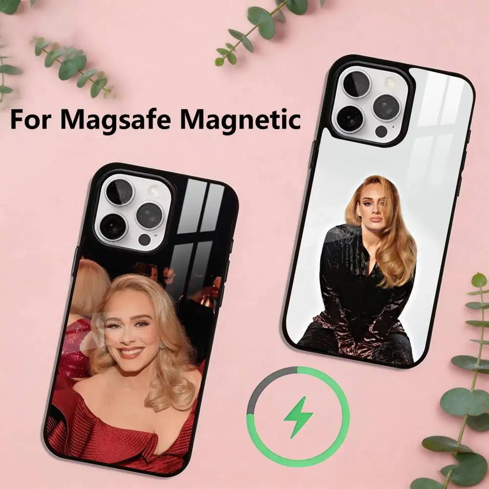 

Adele Phone Case For iPhone17,16,15,14,13,12,11 Plus,Pro Magnetic with Magsafe Wireless Charging