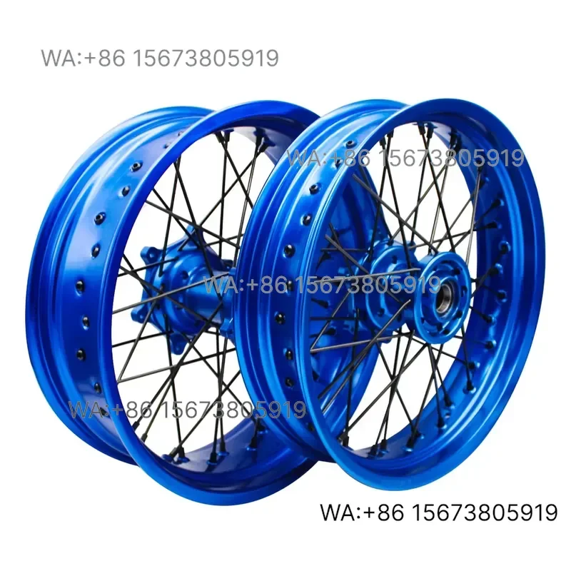 For  Wmwmnu Custom Color 16 Inch 17 Inch Aluminum Alloy Motorcycle Wheels Supermoto Rims  YZ 250F