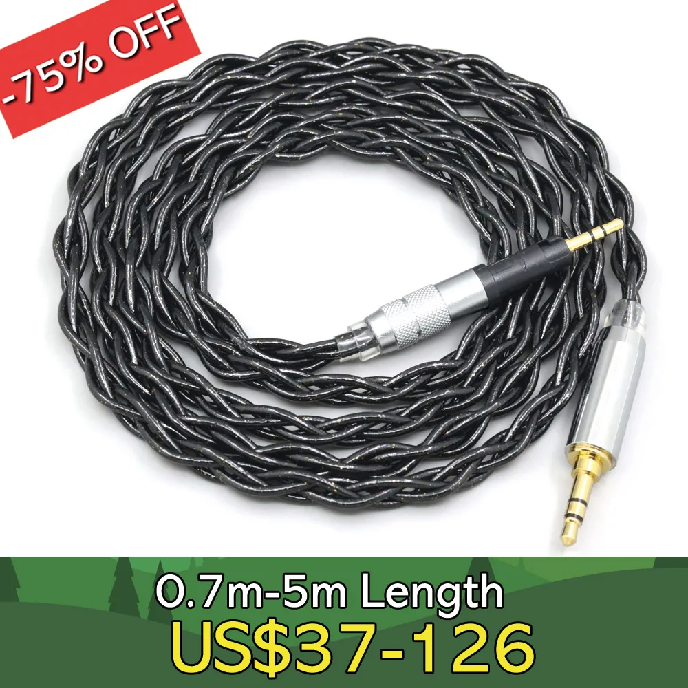 

99% Pure Silver Palladium Graphene Floating Gold Cable For Audio Technica ATH-M50x ATH-M40x ATH-M70x ATH-M60x LN008343