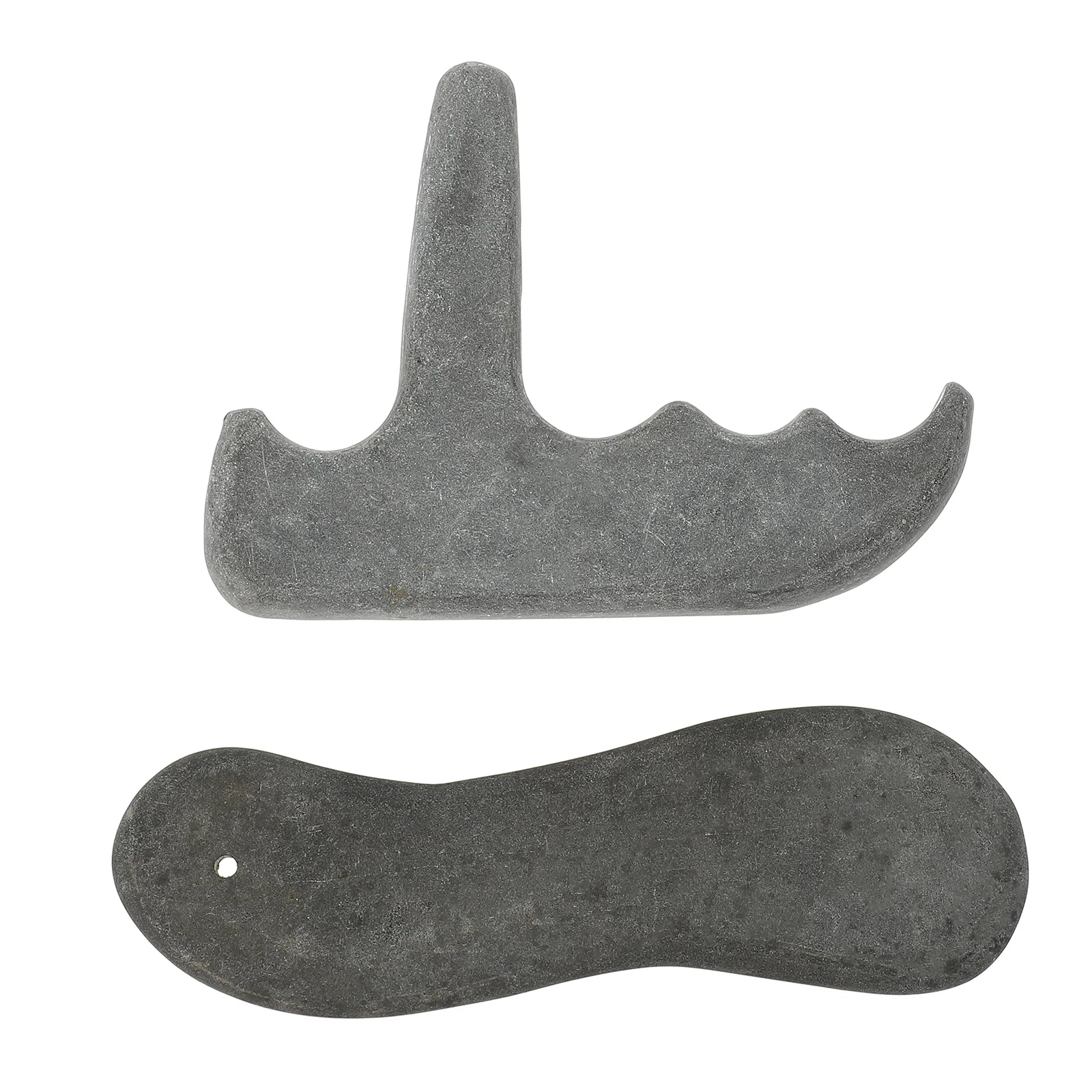 

2Pcs Convenient Guasha Tool Ergonomic Massage Scraper Highclass Material Longlasting Use Safe Skin Care Massage Scraper