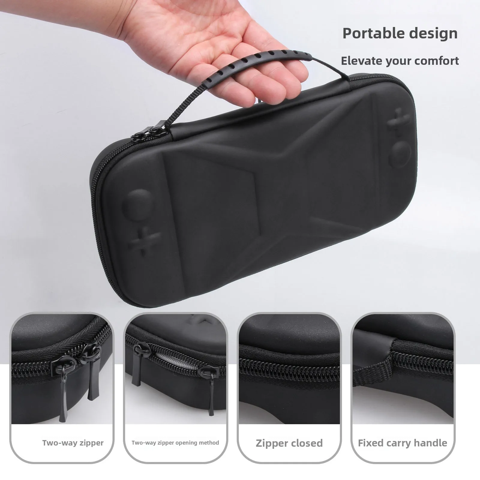 Suitable for Nintendo switch 2 handheld storage bag shockproof EVA leather pattern handbag