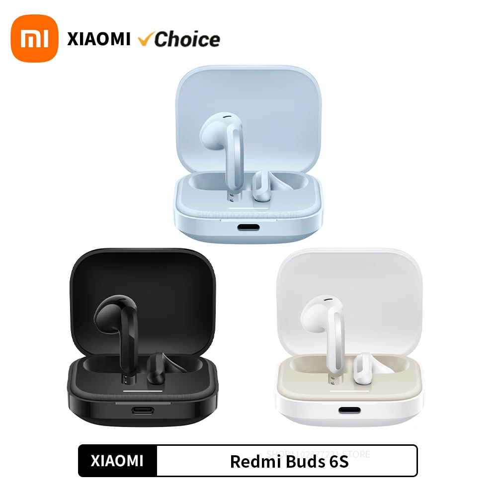 New Original Xiaomi Redmi Buds 6S Earphone 33 Hours Battery Life TWS Bluetooth Headphone SoundID Active Noise Cancellation