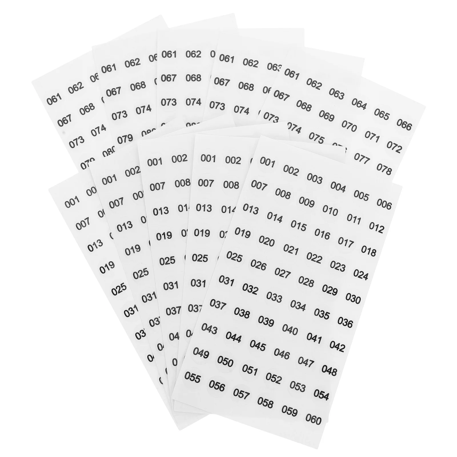 

10 Sheets Self Adhesive Number Stickers Small Numbered Labels Organizing Nail Polish Inventory Mini Number Decals Easy Apply