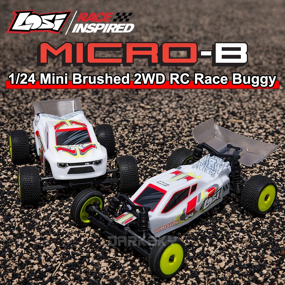 LOSI 2S Brushed Micro-B 2WD LOS00007 1/24 Mini RC Electric Remote Control Model Cars Buggy Adult Children's Toys