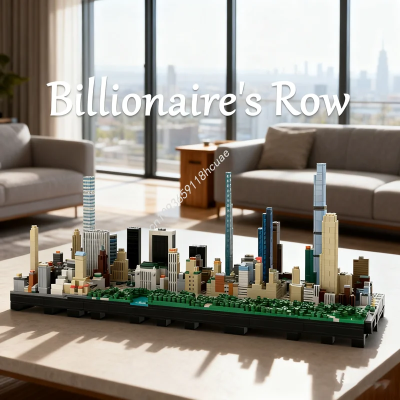

4311 шт. MOC Central Park Миллионер s Row NYC Модель Рождественский подарок Строительные блоки Архитектура DIY творческая идея игрушки День рождения