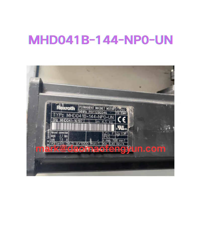 

MHD041B-144-NP0-UN Испытание серводвигателя в порядке