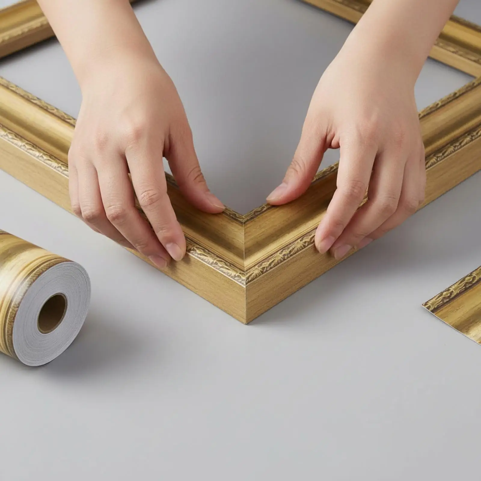 Decorative Frame Pattern Border Sticker Roll for Bulletin Board Home Craft Display No Tools Needed