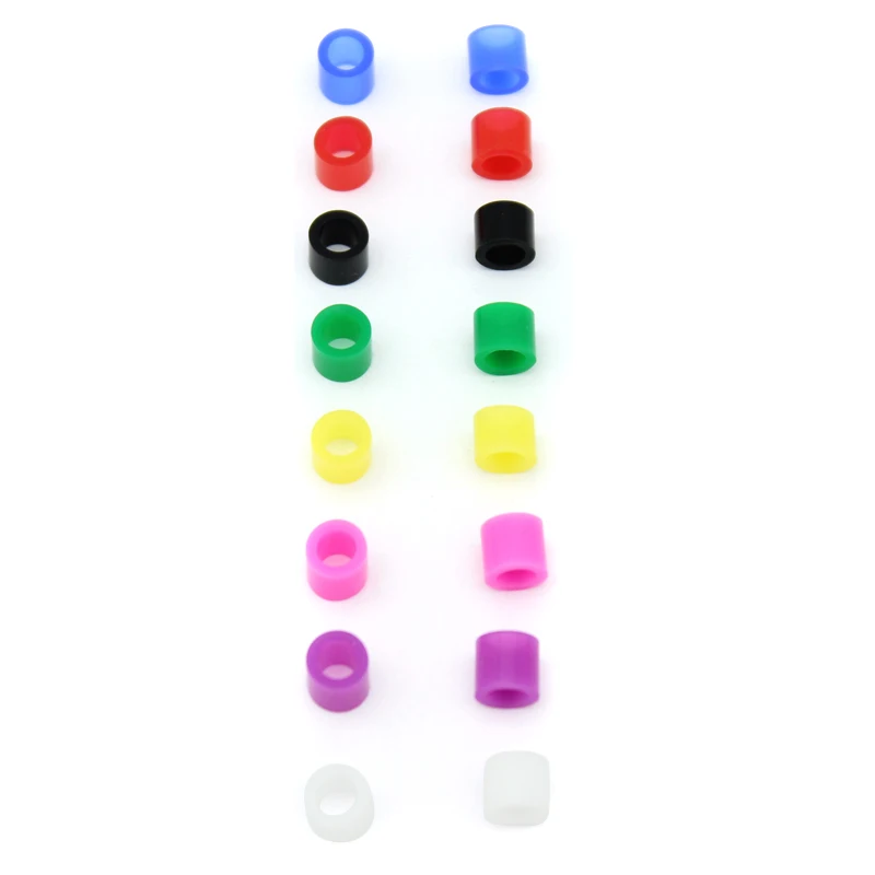 100PCS/box  Dental Identification Circle Silicone Instrument Color Code Rings Autoclavable Disinfection Orthodontic Dentist Tool