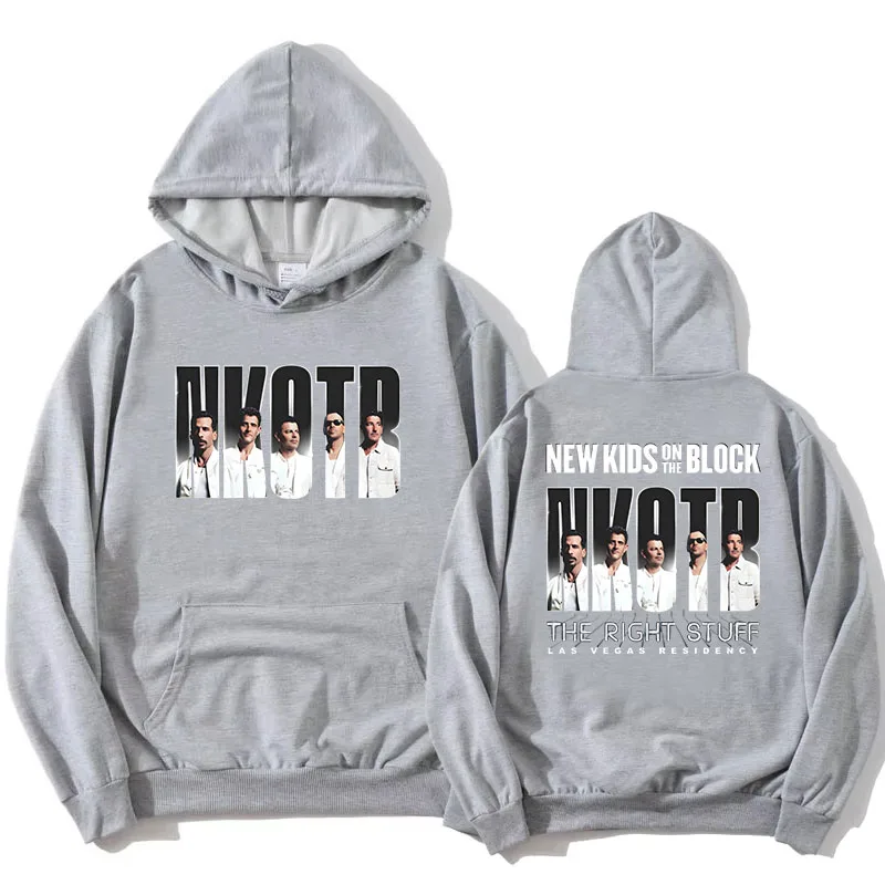 جديد أطفال على كتلة NKOTB الفرقة موضة هوديس الأشياء المناسبة لاس فيغاس بلوزات طويلة الأكمام الذكور مقنعين البلوفرات للجنسين #2