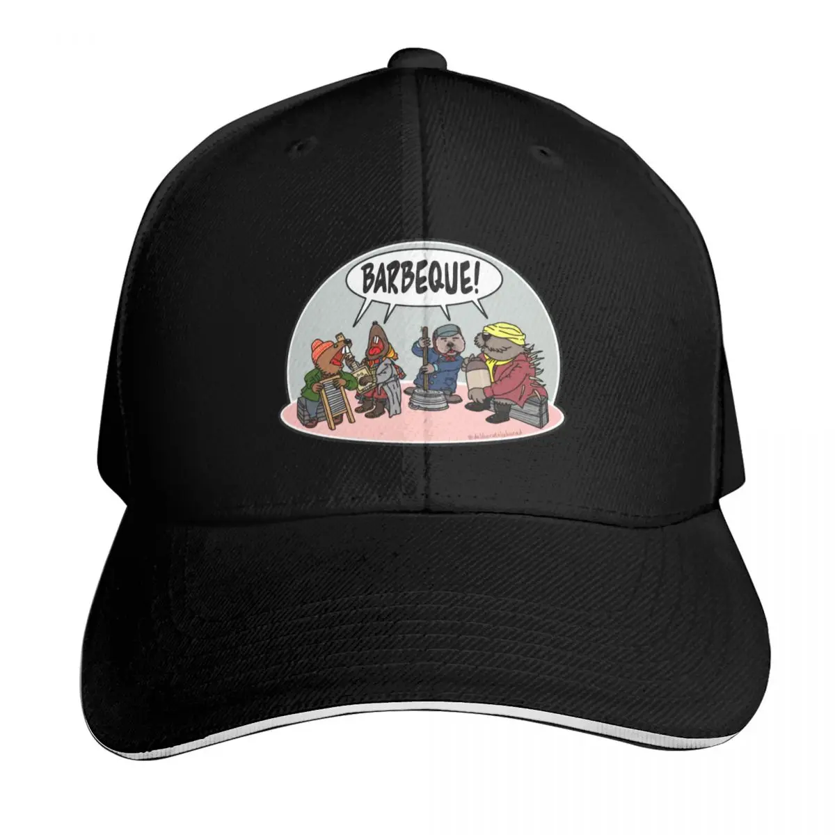 

Emmet-otter, barbeque, bbq, christmas, emmet, jim henson Baseball Cap Hat Man Luxury beach hat Women's Hats For The Sun Men's