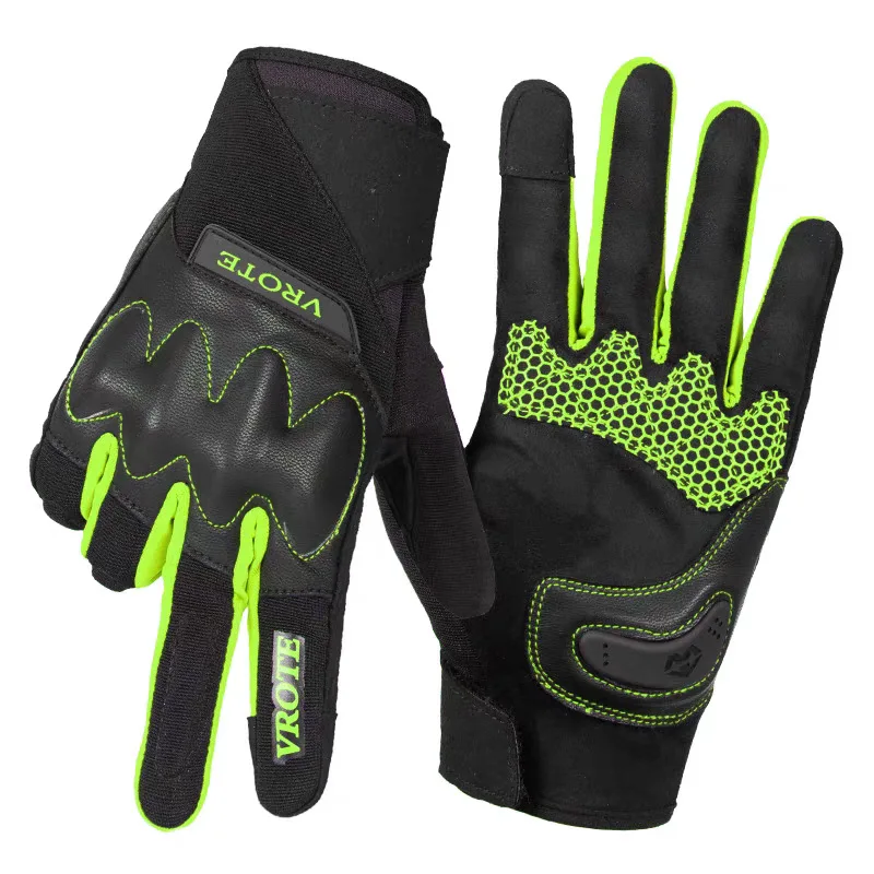 Summer motorcycle riding gloves anti-fall, anti-slip and wear-resistant motorcycle racing breathable touch screen gloves