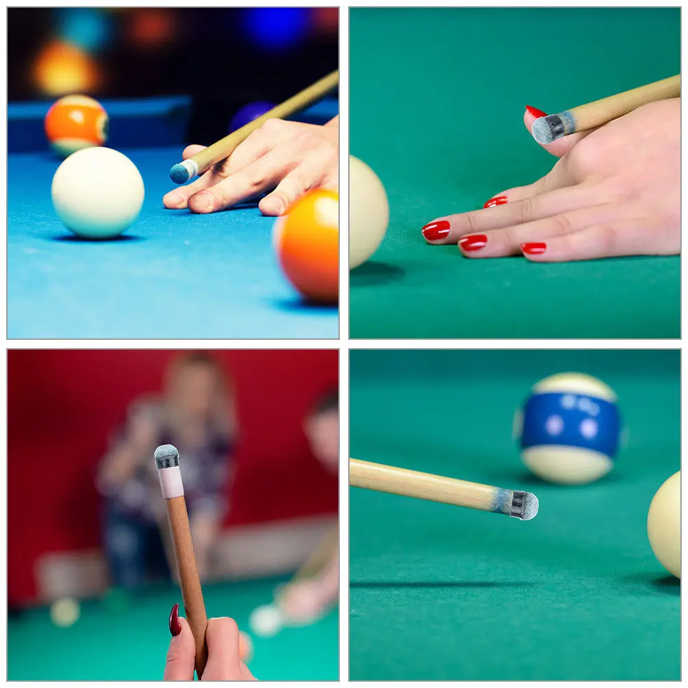 

50Pcs Premium Pool Cue Tips Screw-on Replacement Kit for Billiard Cues Strong Rust-Proof Long-Lasting Tip Performance