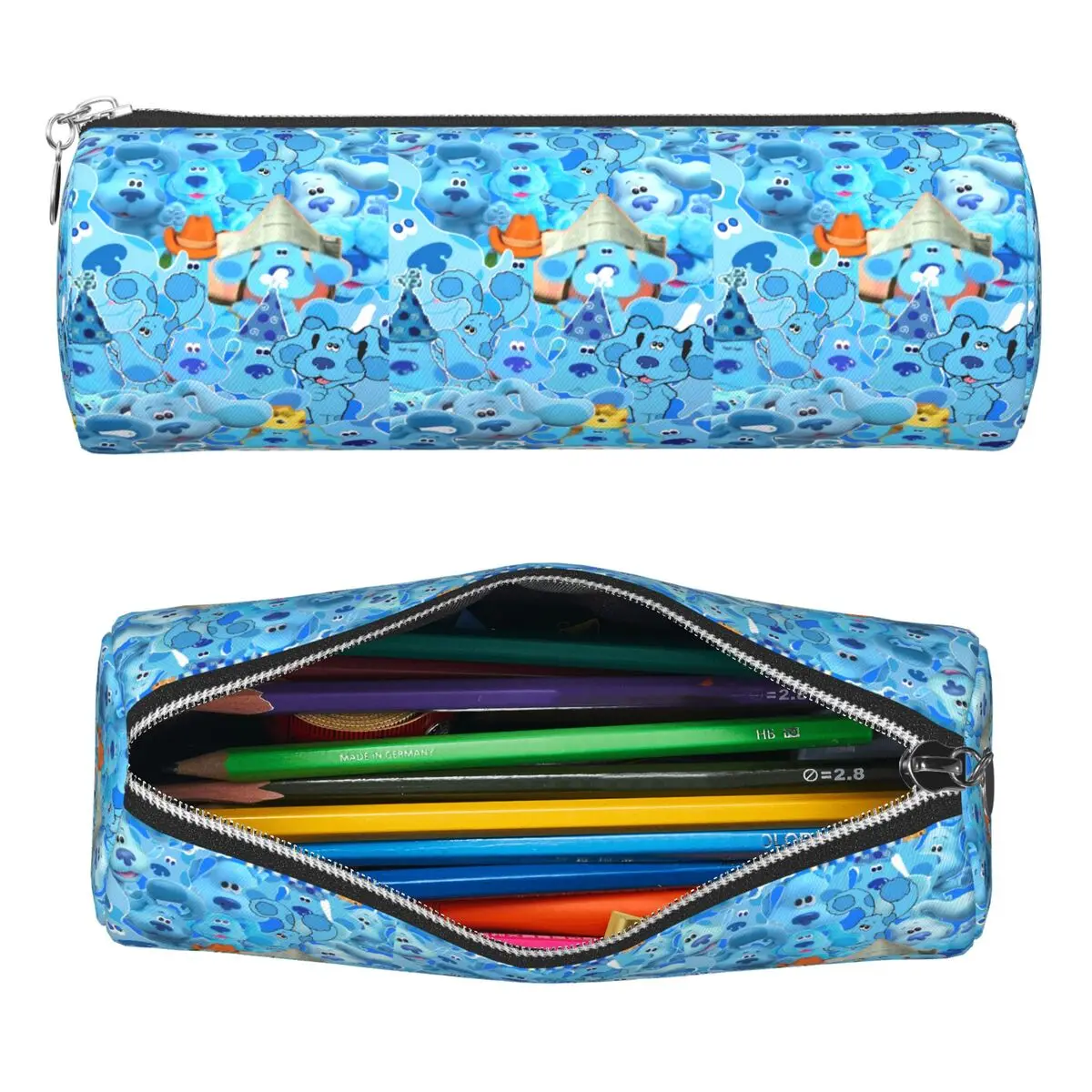 Blue's Clues – trousse à crayons en forme de chien bleu, porte-stylo cylindrique, boîte à crayons pour étudiants et écoles