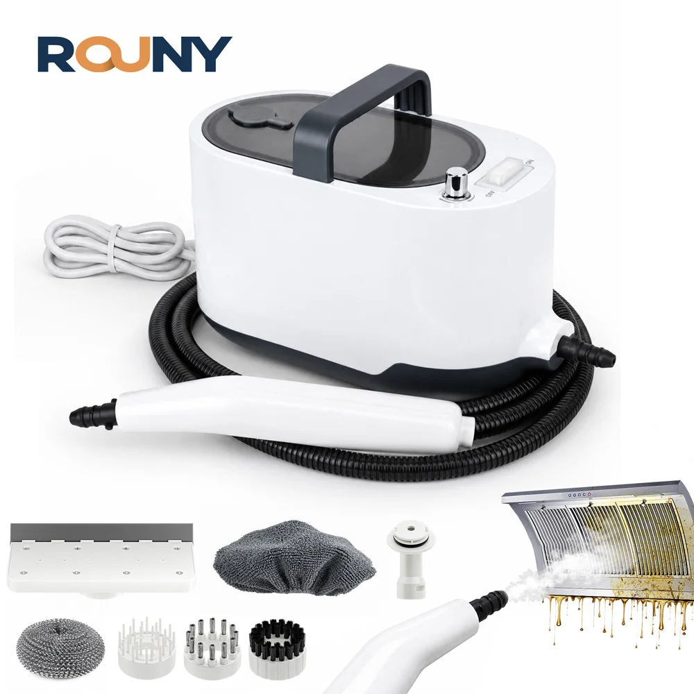 ROUNY 6-in-1 Portable High Pressure Steam Cleaner, 3.5Bar Powerful Steam Output, 15s Fast Heat-Up, 1000ml Tank, Only 0.96kg