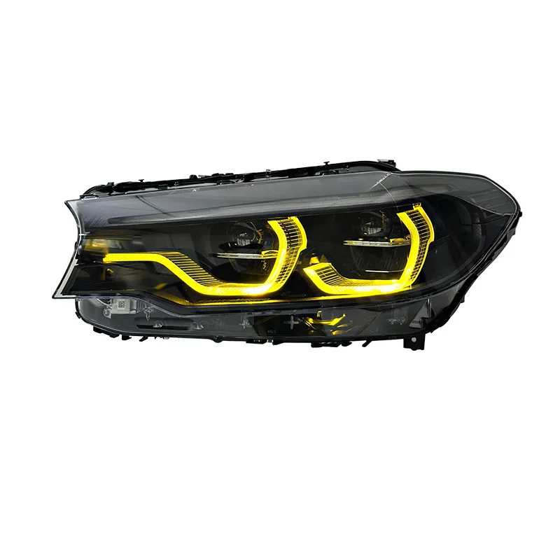 

Auto Parts Head Lamp for 5 Series M5 G30 G38 2018-2020 New 12V 6000K Yellow & White DRL High/Low Beam