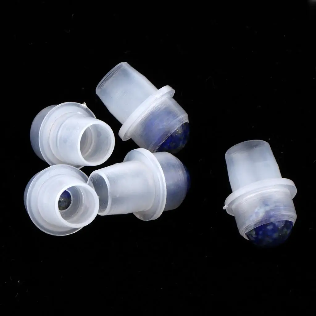 5Pcs Essential Oil Roller Tops - fits Directly onto 9.5mm Essential Oil Bottles Pack of 5 Leak Proof