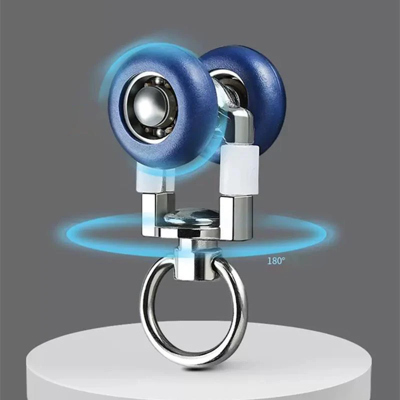 ملحقات ستارة دش النوافذ مع بكرات مسار 4 قطع ذات عجلات مزدوجة كتم الصوت، طائرة شراعية منزلقة لسكك الحديد الستائر.