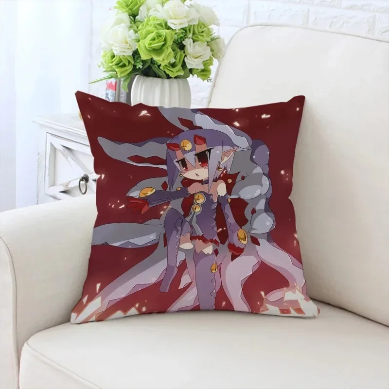 40x40cm pillowcase custom D-Disaea anime  printed sofa cushion cover office chair cushion home headrest  pillowcase 50x50cm