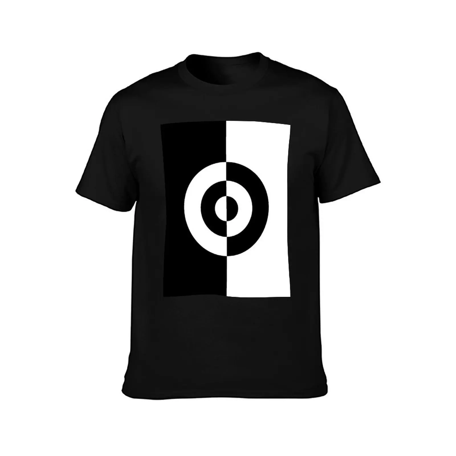 Two Tone Bullseye Vertical T-Shirt t shirts cotton 100% T-Shirt