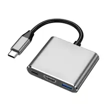 3 in 1 USB C Hub HD4K Adapter Type C Docking Station Converter for Laptop/Phone Connectivity Device 6