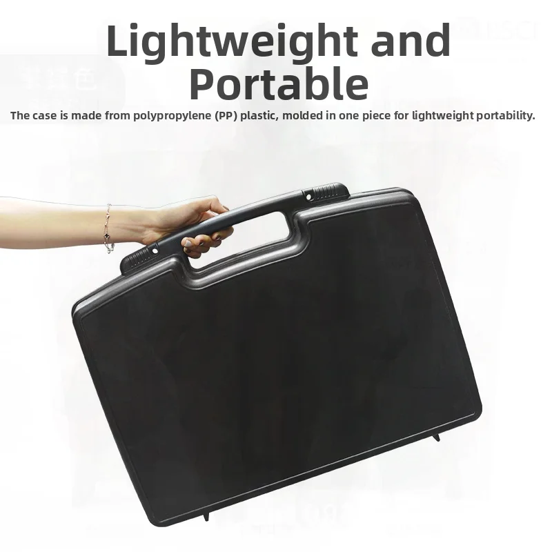 صندوق تخزين الأدوات البلاستيكية المحمولة، صندوق معدات الحماية الآمنة، صندوق أمان لعرض الأدوات والمعدات #3