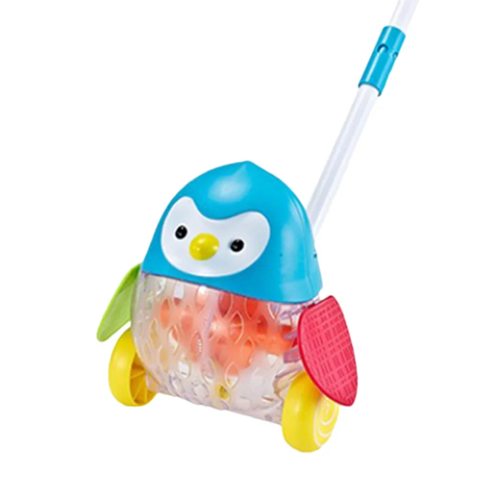 1 قطعة عربة مشاية أطفال متعددة الوظائف سحب دفع خشبي للأطفال بعمر سنة واحدة عجلات آمنة على الأرض #5