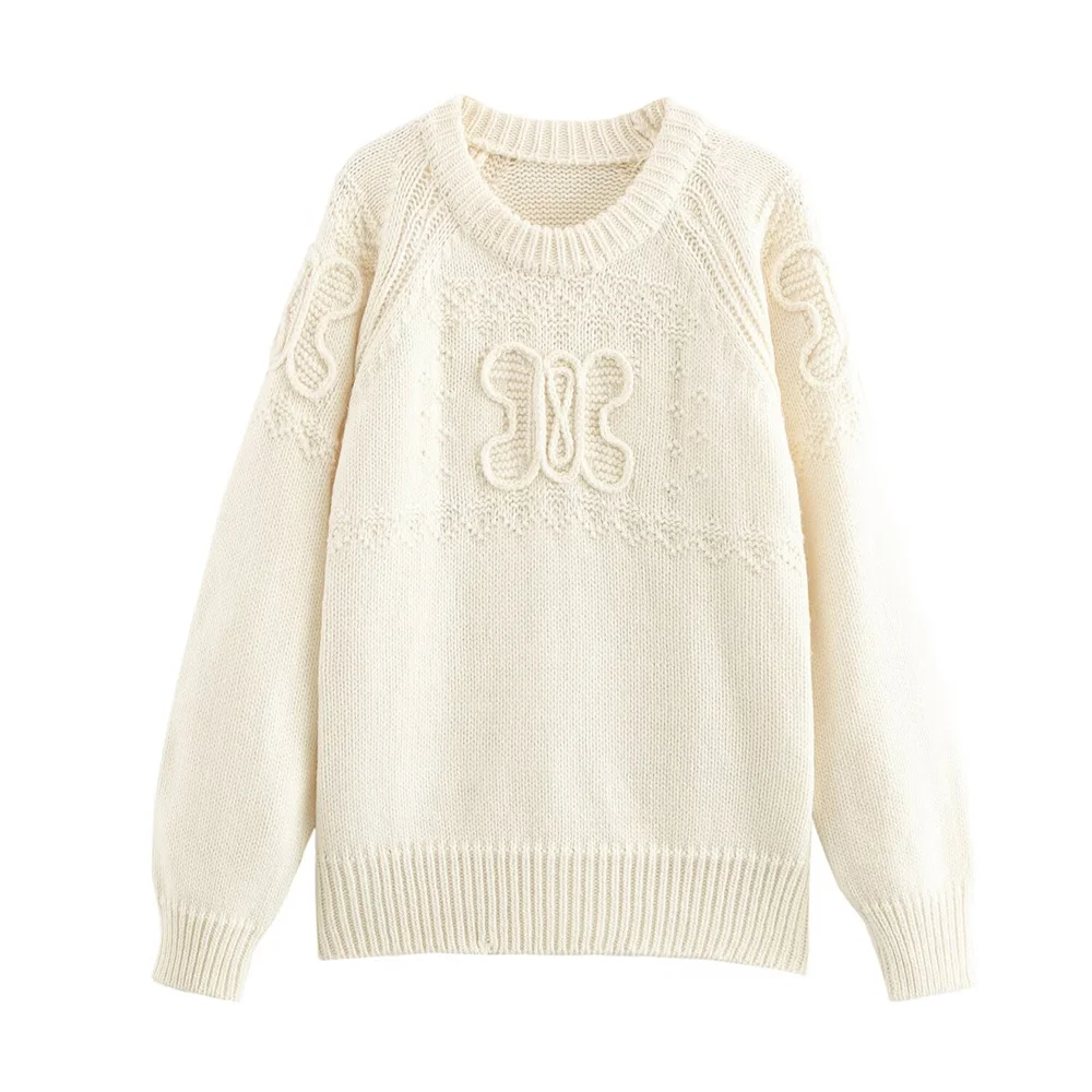 شتاء جديد أزياء المرأة عارضة التصميم الطليعي الشعور الأوروبية والأمريكية السترة محبوك سترة سترة سترة