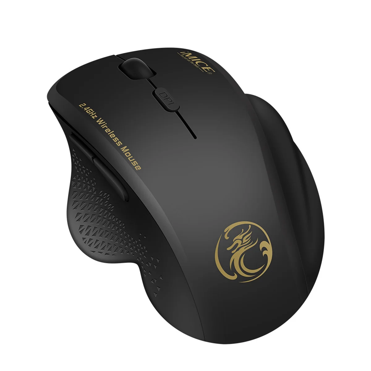 Mouse Ergonômico Sem Fio, 6 Teclas, LED, 1600 DPI, Carregamento de Computador, Ratos Gamer para Jogo FPS, 2 Pcs