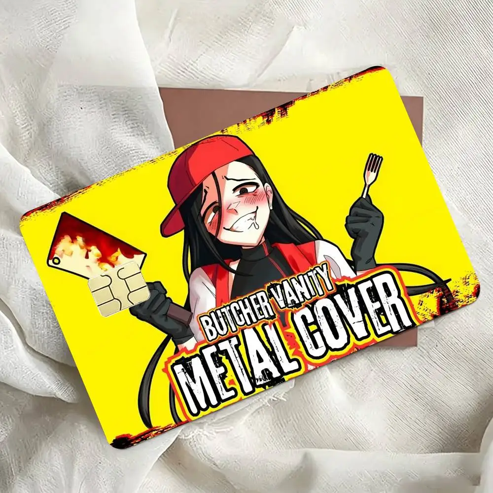 Singer Yi Xi Butcher Vanity   Spend or Save Funny Shell Ultra Thin No Fade Sticker Cover Film for Debit Credit Card