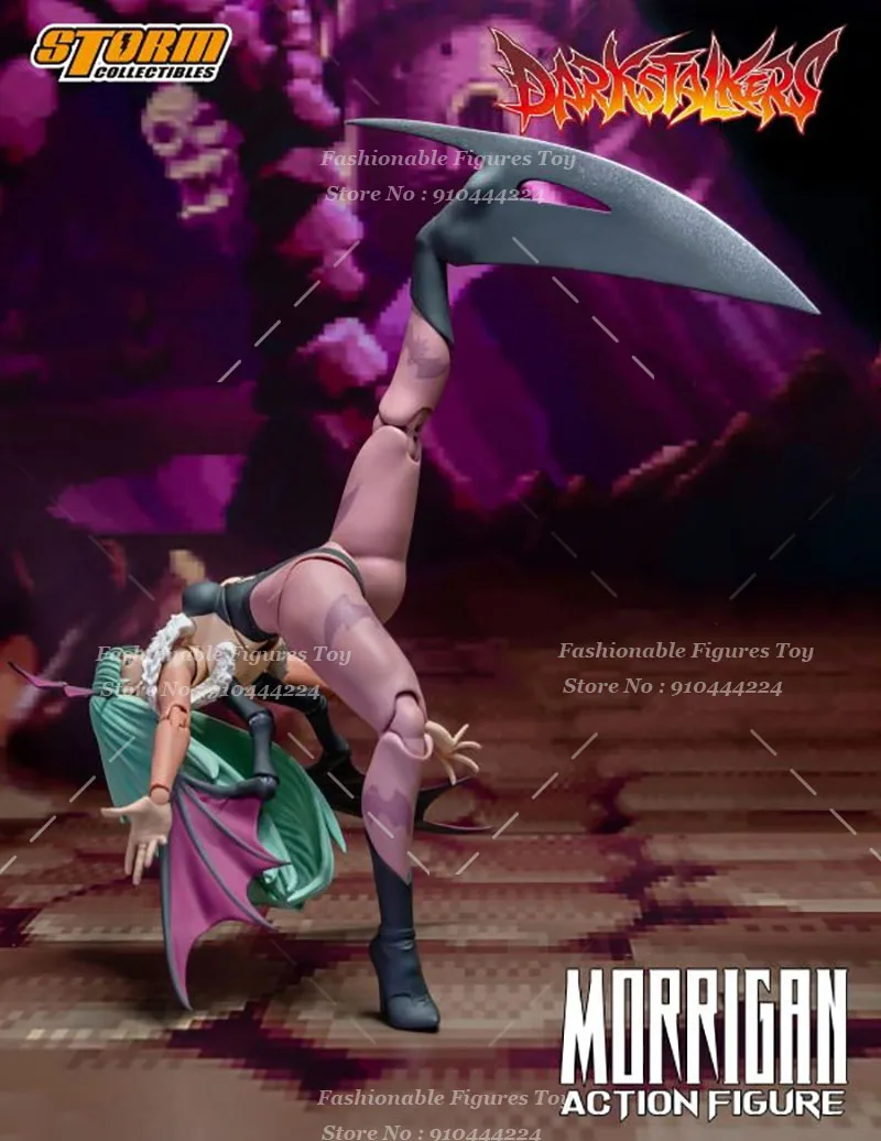 Storm ของเล่น CPDS02 1/12 ทหารผู้หญิง Morrigan อะนิเมะน่ารัก COMBAT สาว 3 หัว Sculpts 6 นิ้ว Action Figure Body Collection