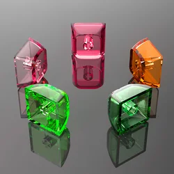 XDA Keycaps Mechanical Keyboard 1U 1x Ball Caps Blank Customized Gamer Transparent Crystal Keycaps Mx Switches XDA Height