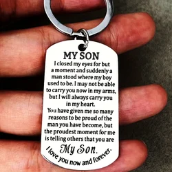 1PC To My Son Inspirational Gifts for Son from Mom Dad Sweet 16th 18th 21st Birthday Graduation Christmas Back To School Gift