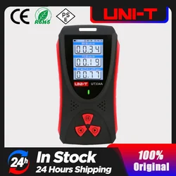 UNI-T Radiation Detector UT334A Electromagnetic Geiger Counter X β γ Ray Electric Field rTester Excessive Radiation Alarm Meter