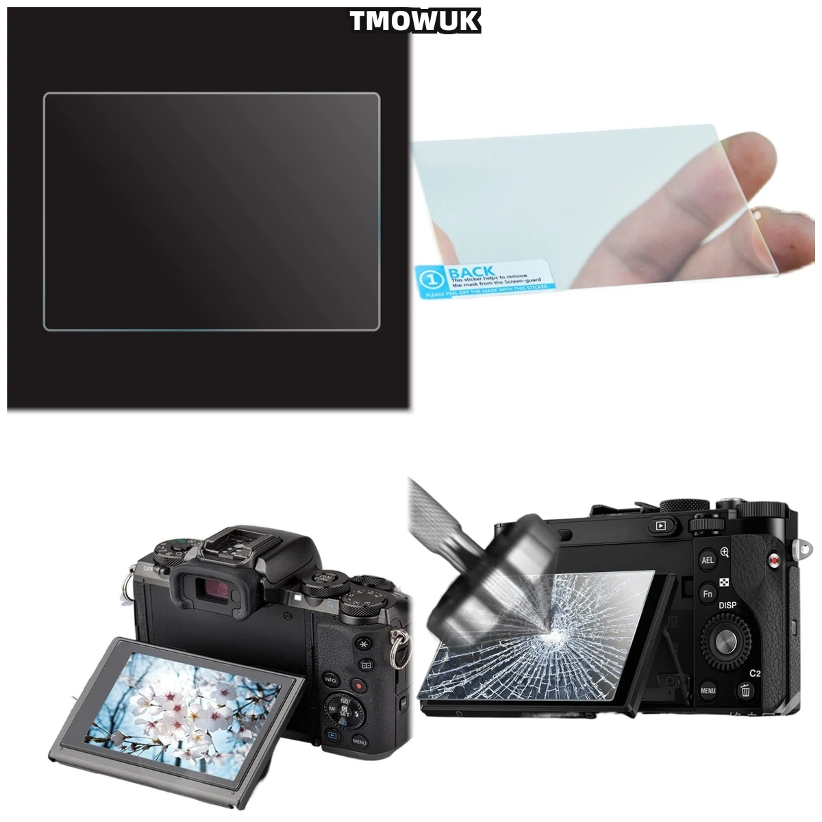 

For Canon 6D Anti-Glare Privacy Screen Film - 9H Tempered Glass Anti-Scratch Protector With 3D Touch Calibration & Dust Remover