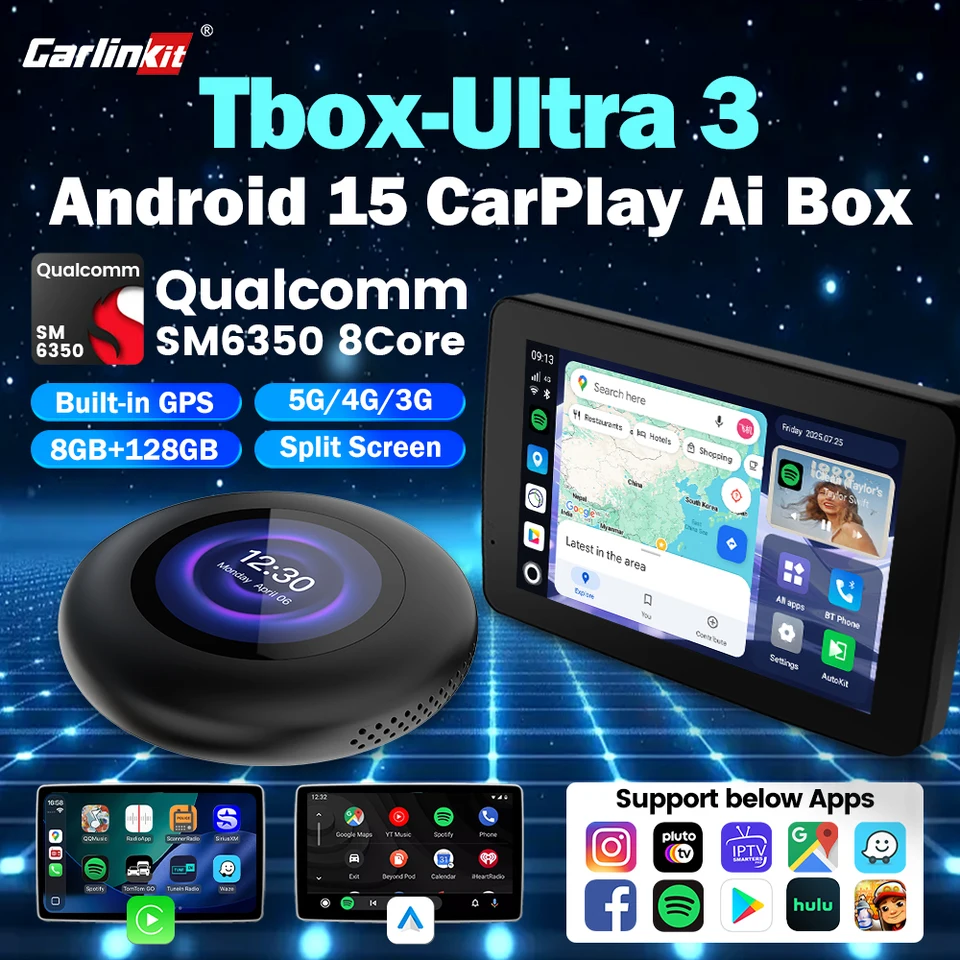Carlinkit Tbox Ultra 5G Android 15 TV Box