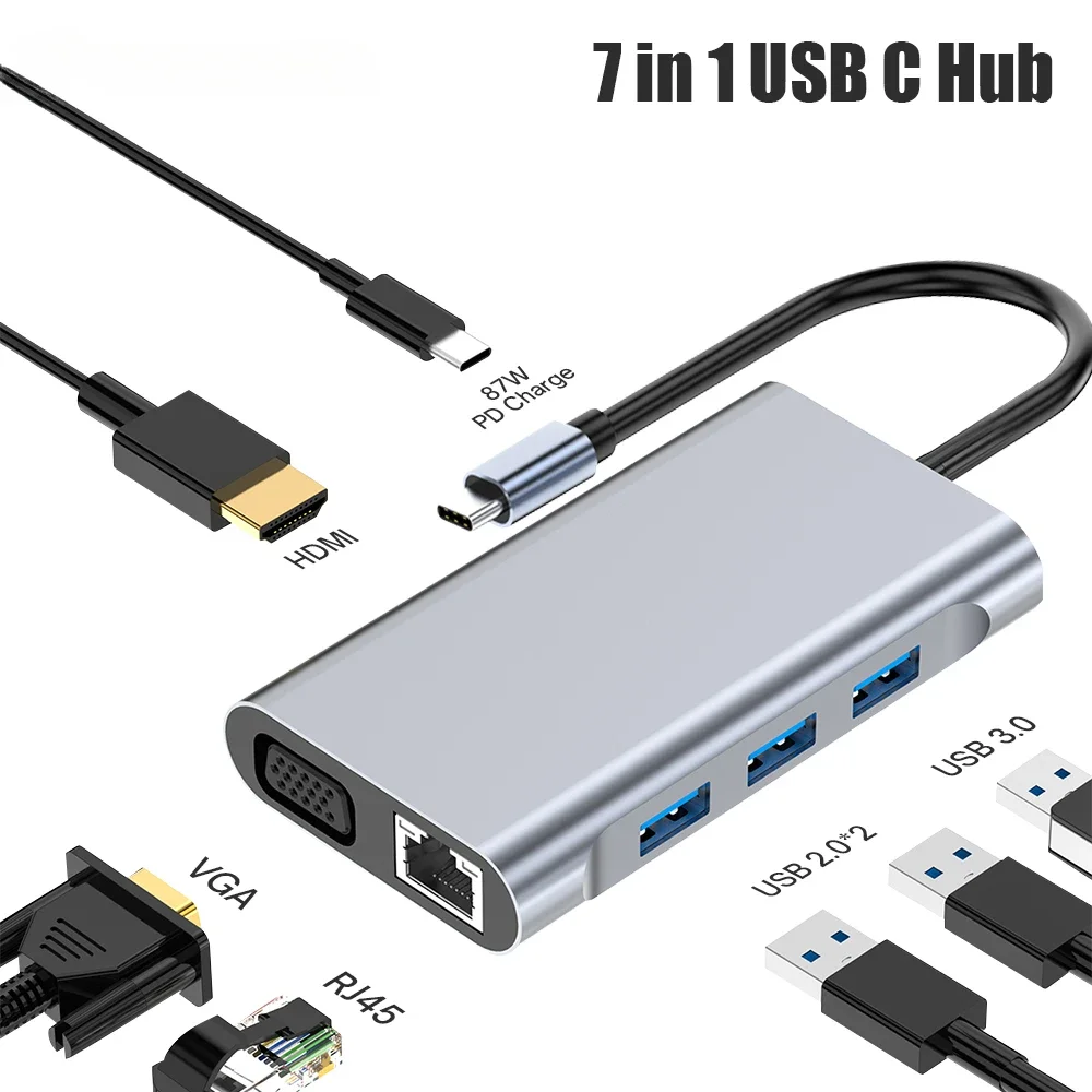 7 In 1 Usb C Hub Ty…