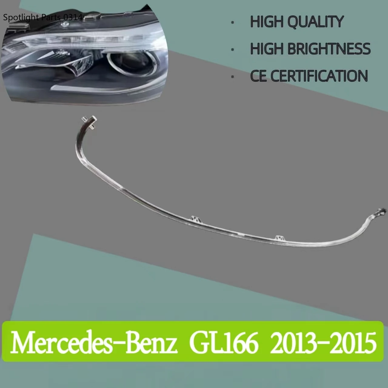 

For Mercedes-Benz GL166 2013-2015 Light Guide Strip Daytime Running Light Car DRL Conduit Strip Car Accessories Angel Eye