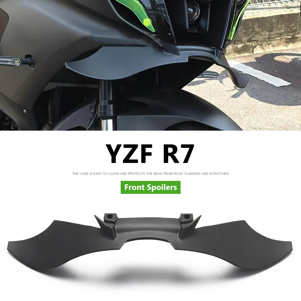 

Motorcycle Accessories For Yamaha YZF-R7 YZF R7 YZFR7 Black Naked Front Downforce Spoiler Winglet Aerodynamic Wing Kit Spoiler