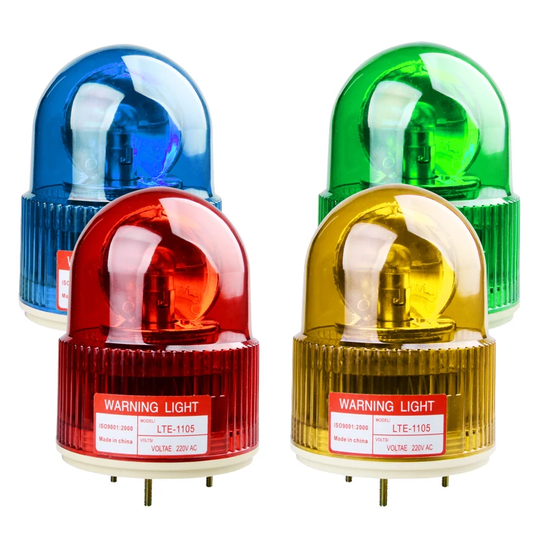 LTE-1105 Warning Light Waterproof School Bus Engineering Rotating Indicator No Sound Strobe Alarm Lamp Rainproof Cover 10W Color