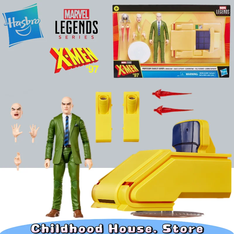 Hasbro Marvel Legends X-Men '97 Profesor X Charles Xavier Figura de Acción de 6" con Silla Flotante, Figura de Acción Coleccionable, Modelo de Juguete