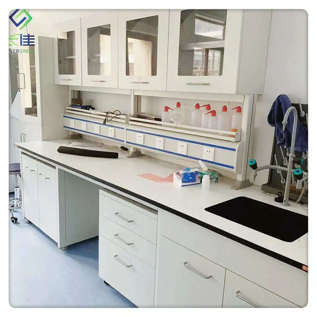 Customized Factory Price Lab Furniture Work Bench Side Laboratory Table Island Lab Table