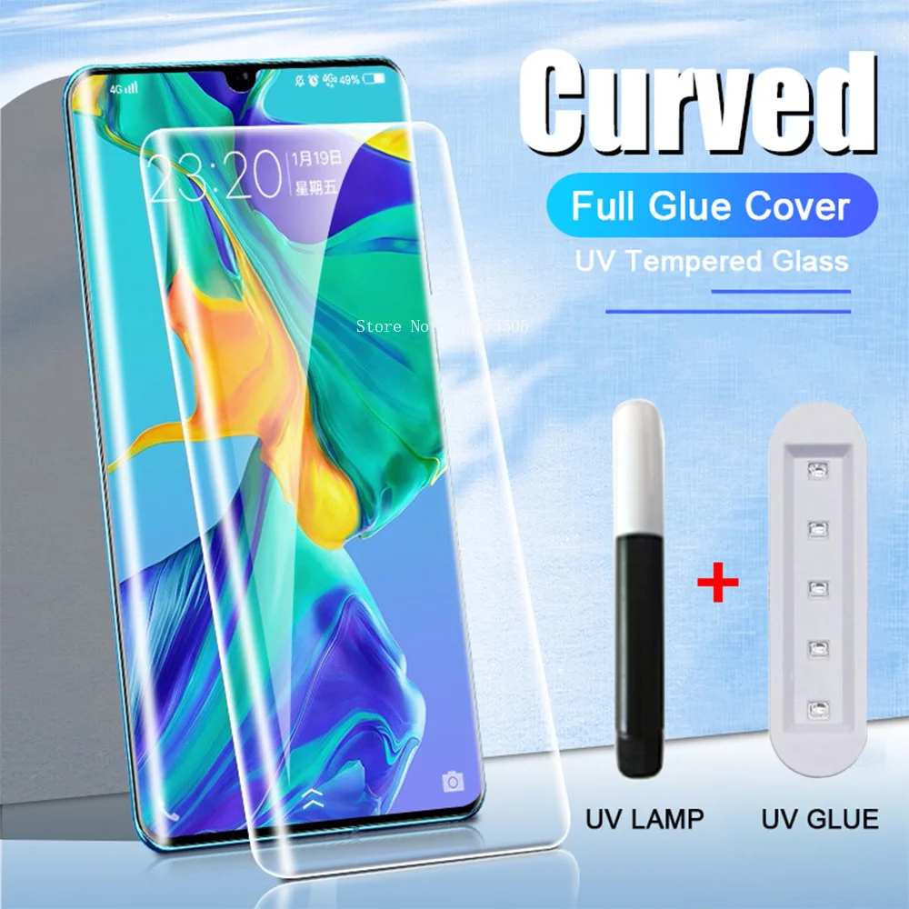 4 sztuki szkła hartowanego UV do Samsung Galaxy S22 S21 S20 S10 S9 S8 Screen Protector Note20 Note10 S 22 Ultra 21 Note 20 10 9 8 Plus