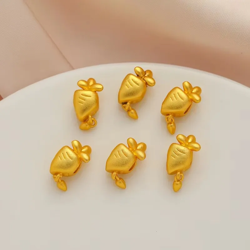 4 pcs Fashion Summer Minimalist Metal Enamel Ancient Fascia Gold Carrot Earrings, Girls' Boutique Rabbit Handmade Jewelry Access