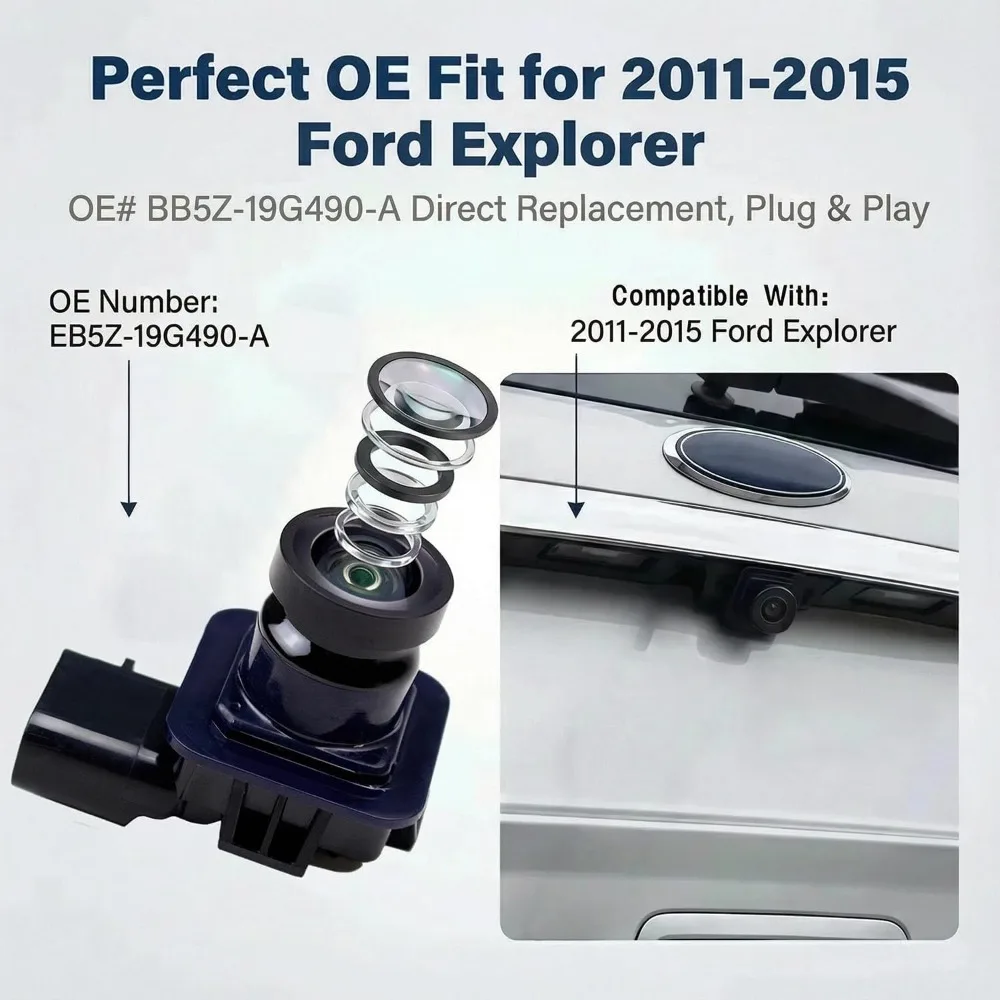 

Car Camera For Ford Explorer 2011-2015 Rear View Backup Parking Camera DB5Z-19G490-A Plug&Play EB5Z19G490A DB5T-19G490-AC